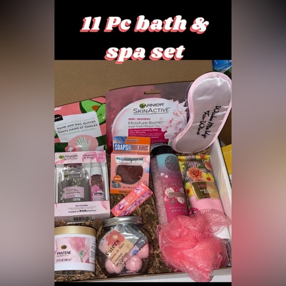 11 Pc facial body & bath spa gift set Box birthday holiday occasion gift set - Picture 1 of 2